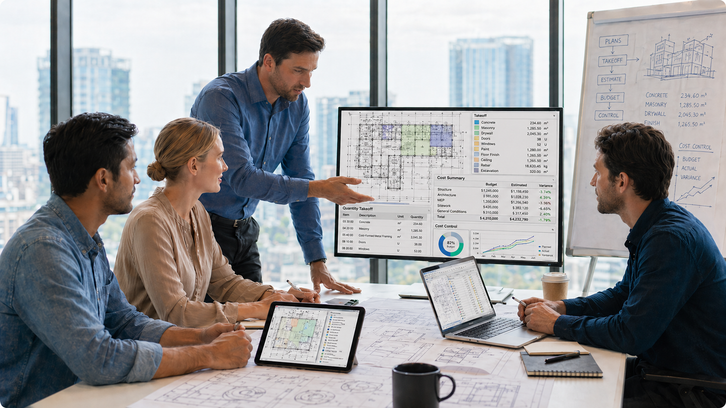 Autodesk Takeoff: Cuantificación Inteligente y Control de Costos