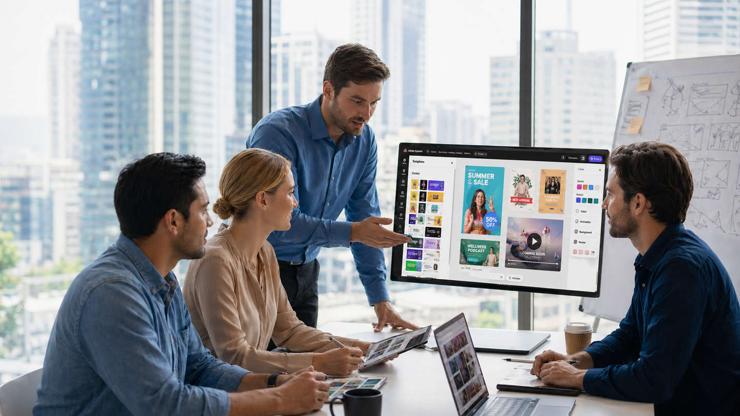 Expande tu creatividad con Adobe Express