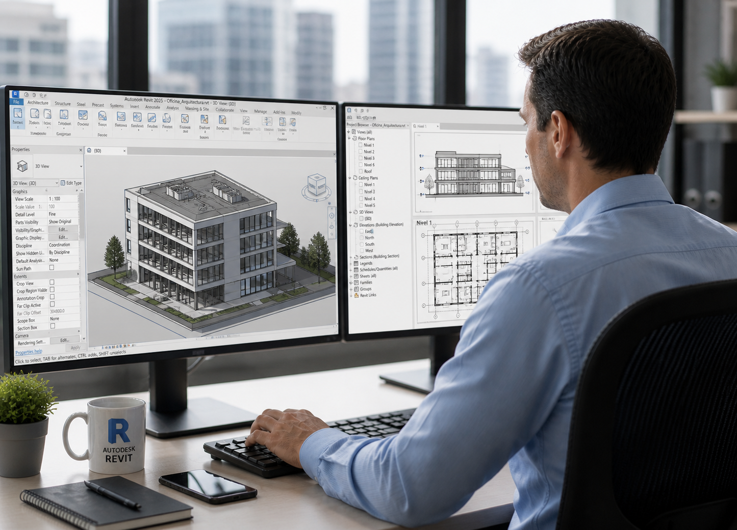 Interfaz y Fundamentos BIM en Autodesk Revit